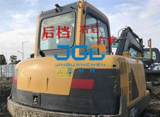 EC55B Ekskavator Pintu Berhenti Depan Belakang Kaca Depan Kiri Dan Kanan