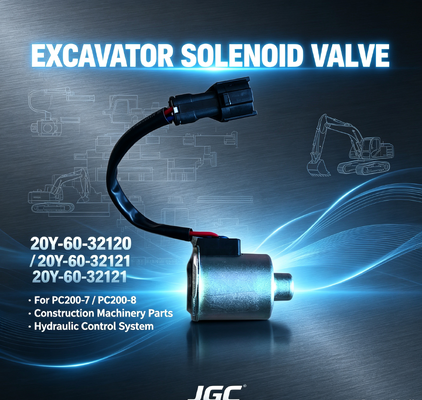 20Y-60-32120 20Y-60-32121 Suku Cadang Mesin Konstruksi Katup Solenoid Excavator PC200-7-8
