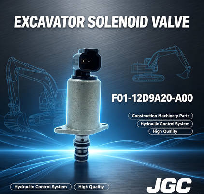 Katup Solenoid Berkualitas Tinggi F01-12D9A20-A00 Cocok untuk Suku Cadang Mesin Konstruksi Excavator