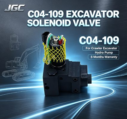 Harga Terbaik C04-109 Crawler Excavator Pump Solenoid Valve untuk untuk Pompa Hidro Mesin Konstruksi 6 Bulan Garansi