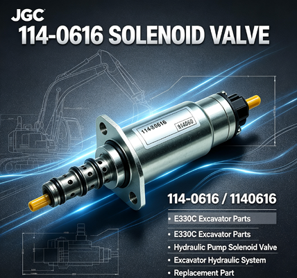 E330C   Suku Cadang Excavator Katup Solenoid Katup Solenoid Pompa Hidrolik 114-0616 1140616