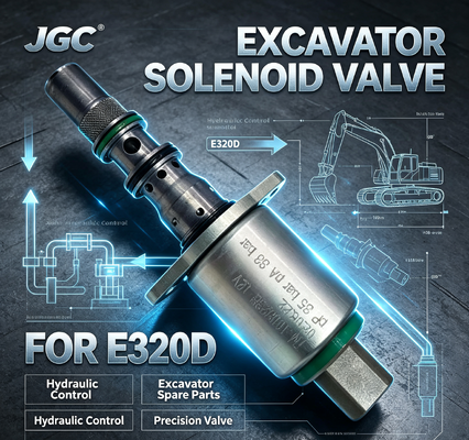 E320D Klep Solenoid Kualitas Tinggi untuk Excavator