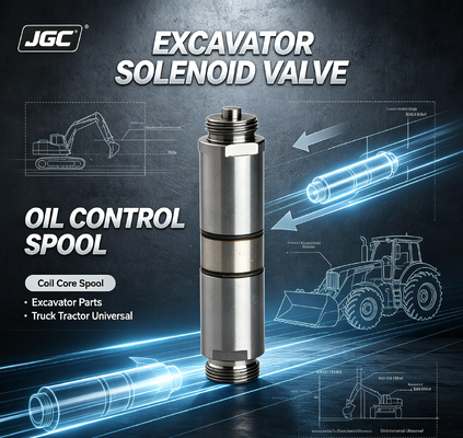 Excavator katup solenoid Bagian Excavator truk traktor aksesoris universal kumparan inti spool katup kontrol minyak