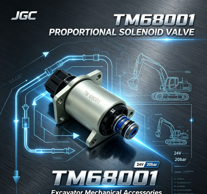 TM68001 Aksesoris Mekanikal Excavator 24V 20bar Excavator Proporsional Solenoid Valve
