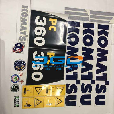 PC130 PC160 PC200 PC240 PC360 Suku Cadang Excavator Seluruh Mesin Tubuh Stiker