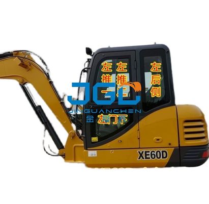 XE60D Ekskavator Kaca Depan Depan Bawah Pintu Skylight Lengan Kanan Kaca Tempered