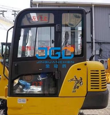 Kaca Excavator 60D Pintu Belakang Depan Bawah Sisi Belakang Lengan Kanan Kaca Tempered