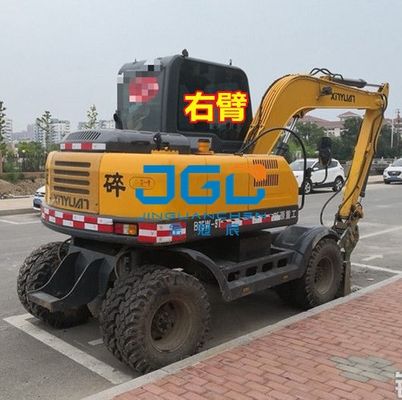 XYB75W-9 XYB75W-8T Excavator Glass Cab Depan Pintu Geser Bawah Di Sisi Belakang Lengan Kanan Kaca Tempered