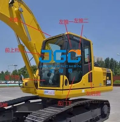 PC360 330 110 130 260 Ekskavator Kaca Depan Jendela Kaca Tempered