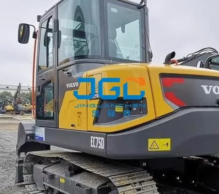 EC75D Kaca Ekskavator Depan Pintu Kiri Atas Dan Bawah Dorong Kaca Belakang Kanan Jendela Langit Besar