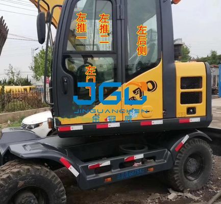 Excavator B70 Angin Depan Push Up And Down Sisi Belakang Kaca Tempered Di Bawah Pintu Jendela
