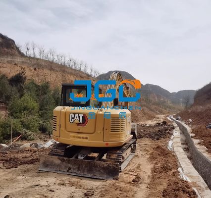 307 309 Dorong Dan Tarik Lengan Jendela Kaca Pintu Kiri Sebelum Dan Sesudah Kaca Depan Ekskavator