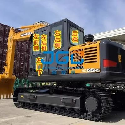 100NS 135NS Kaca Ekskavator Peredam Depan Belakang Peredam Belakang Lengan Kanan Kaca