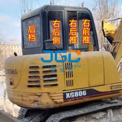 806 Ekskavator Pintu Bawah Depan Pintu Belakang Dorong Kanan Dan Tarik Jendela Kaca Tempered