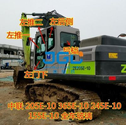 205E 365E 245E 155E-10 Excavator Gigi Depan Tekan Dan Tarik Kaca Belakang Pintu Jendela
