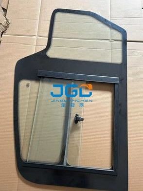 75S-9 75X Excavator Glass Whole Door Glass Dengan Fitting Integral Jendela Kecil
