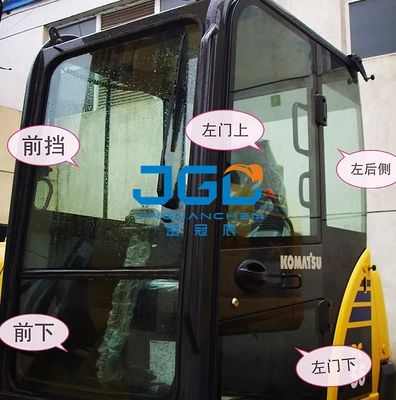 PC56-7 Kaca Keras Belakang Kanan Di Kaca Depan Depan Dan Pintu Mobil Atas Dan Jendela Ekskavator