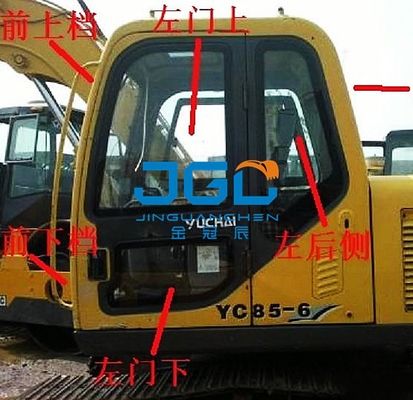 YC85-6 135-6 85-8 135-8 85-7 Ekskavator Berhenti Depan Kaca Belakang Kiri Dan Kanan