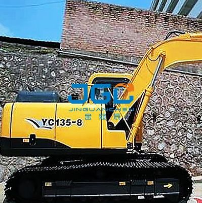 YC85-6 135-6 85-8 135-8 85-7 Ekskavator Berhenti Depan Kaca Belakang Kiri Dan Kanan