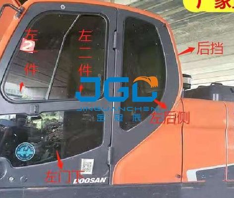 DX225-9C 75 260 Lengan Kanan Excavator Glass Jendela Sliding Gear Angin Depan Ditempa