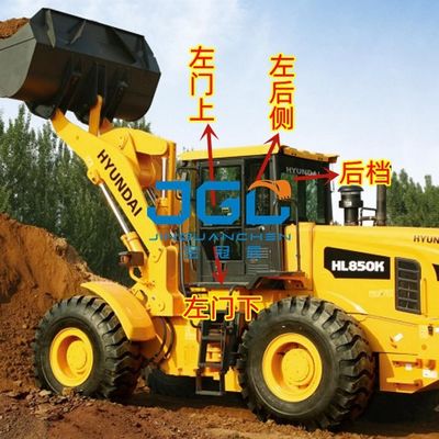 HL850K 850KS Loader Front Wind Gear Pintu Kiri Sisi Atas Dan Bawah Belakang Gear Belakang Kaca Tempered