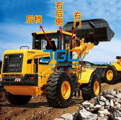 HL850K 850KS Loader Front Wind Gear Pintu Kiri Sisi Atas Dan Bawah Belakang Gear Belakang Kaca Tempered