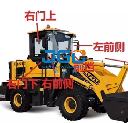 926 928 930 Loader Forklift Truck Bagian depan Kaca depan Pintu samping Bagian atas dan bawah Perisai belakang Kaca tempered