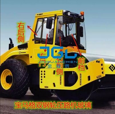 Road Roller 203AD-4 202 Pintu jendela kiri dan kanan Baffle belakang Sisi belakang dengan kaca perforasi