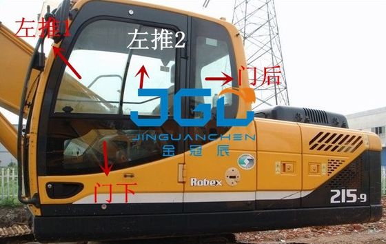 Excavator depan dan belakang pintu dan jendela R215 225LC 235 335 275 305-9 kaca depan