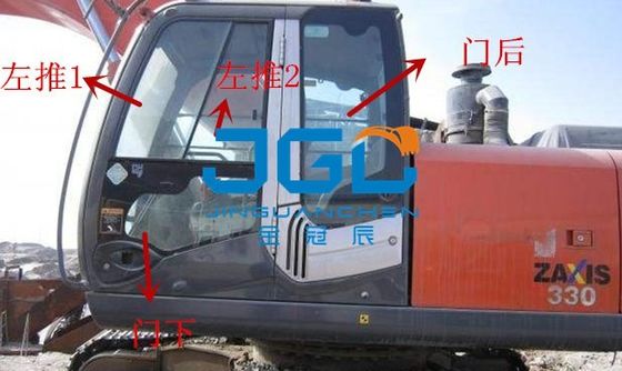 Kaca kabin excavator ZAX330 Pintu kaca depan jendela depan dan belakang kaca