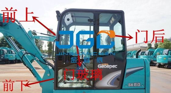 SK60-8 Excavator Gear Depan Pintu Belakang Dan Jendela Kiri Dan Kanan Lengan Atas Dan Bawah Kaca Depan