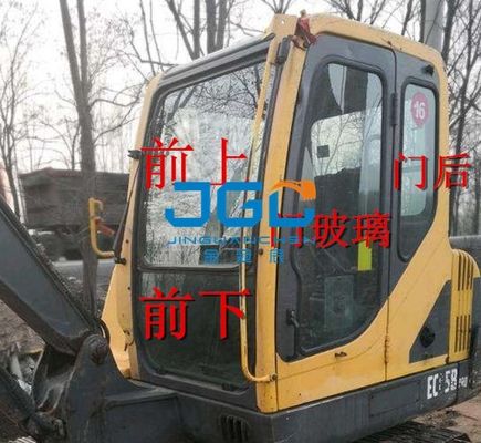 EC55B Ekskavator Pintu Berhenti Depan Belakang Kaca Depan Kiri Dan Kanan