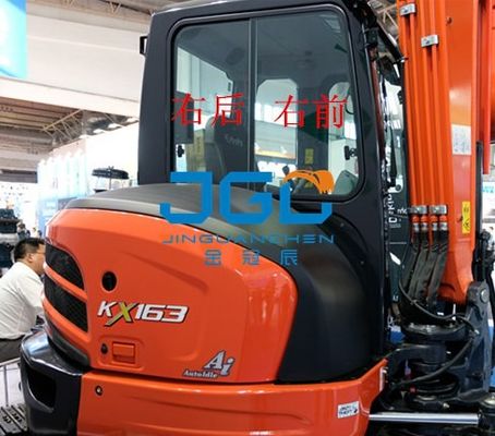 KX163-5 Excavator Gear Depan layar belakang Kiri Dan Kanan Pintu Dan Jendela Kaca Depan