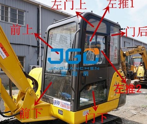 FR60E 65E 75 80E2/D Excavator Bagian Depan Dan Belakang Kaca Depan
