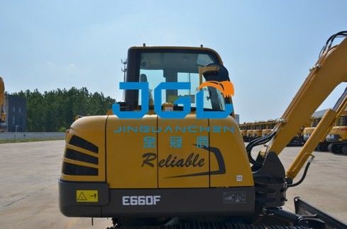 E660F 665 655 60 65 55 Excavator Bagian depan dan belakang kaca depan, pintu kiri dan kanan, kaca depan atas dan bawah