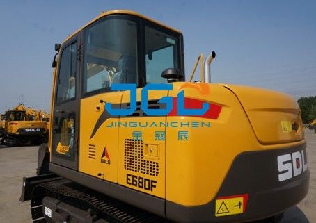 E680F 675F Excavator depan dan belakang kaca depan kiri dan kanan kaca jendela