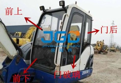 ZE60E-1 80E-1 Excavator Depan, Belakang, Pintu Kiri Dan Kanan, Kaca Depan Atas Dan Bawah