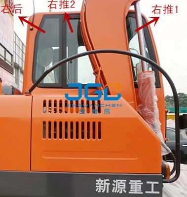 XY75W-8 65W-8 Excavator Kaca Pintu Dan Jendela Kiri Dan Kanan Depan Dan Belakang Kaca Depan