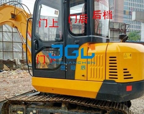 60V8 excavator depan dan belakang kaca depan, kiri dan kanan pintu dan jendela