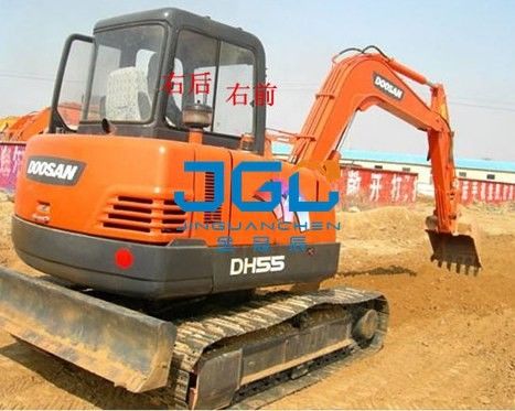 Kaca excavator DH55-LC-7 depan dan belakang kaca depan, kiri dan kanan pintu dan jendela