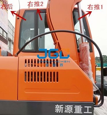 XY75W-9T 85W-8T Excavator Kaca Pintu Dan Jendela Kiri Dan Kanan Depan Dan Belakang Skylight Kaca Depan
