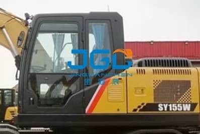 SY155W Pintu Excavator Roda Depan Dan Belakang Kiri Dan Kanan Lampu Langit Bawah Lengan Besar Kaca Depan