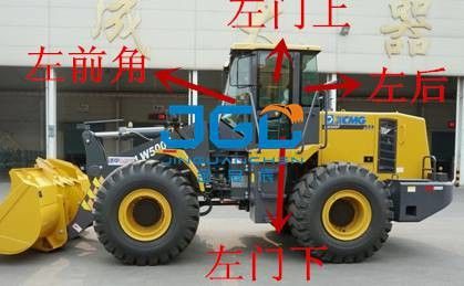 LW500F Loader Gigi Depan Blok Belakang Pintu Kiri Dan Kanan Serta Jendela Kaca Depan Sudut Sisi Atas Dan Bawah