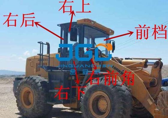 ZL50C 50D 50E Loader Gear Depan Gear Belakang Kiri Dan Kanan Jendela Sisi Sudut Forklift Kaca Tempered