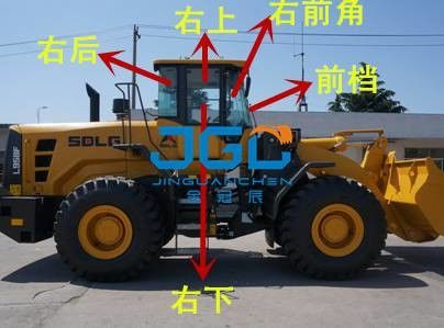 L958F Loader Front Stop Rear Stop Kiri Dan Kanan Jendela Sudut Sisi Kaca Depan