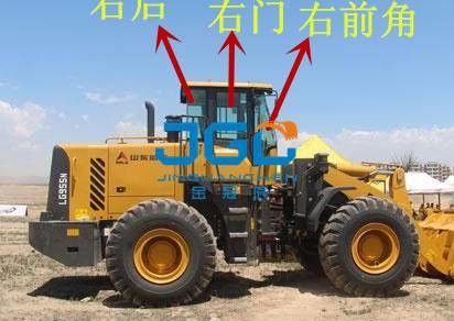 LG955N ZL50F Loader Front Stop Rear Stop Kiri Dan Kanan Jendela Sudut Sisi Kaca Depan
