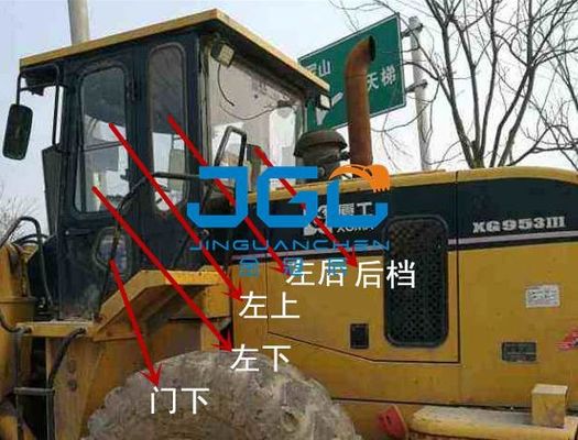 XG953-3 Loader Front Stop Rear Stop Kiri Dan Kanan Jendela Sisi Sudut Kaca Depan