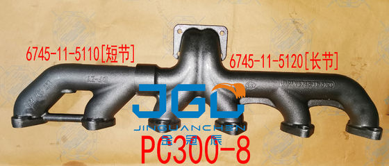 Mesin Diesel Berkualitas Tinggi Untuk Komatsu 300-8 Exhaust Manifold 6745-11-5120+6745-11-5110