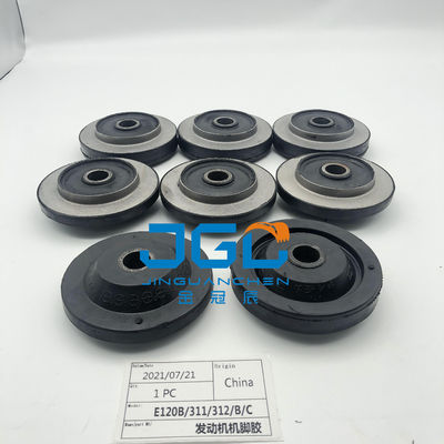 Kualitas tinggi E120B E312C E312B E311 Mesin Mount Karet Untuk Caterpillar Excavator Engine Cushion