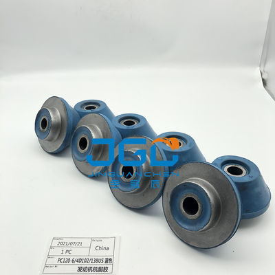 Kualitas tinggi mesin pemasangan mesin sistem bagian pemasangan karet bantal kaki bumper Untuk PC120-6 4D120 PC138US Excavato